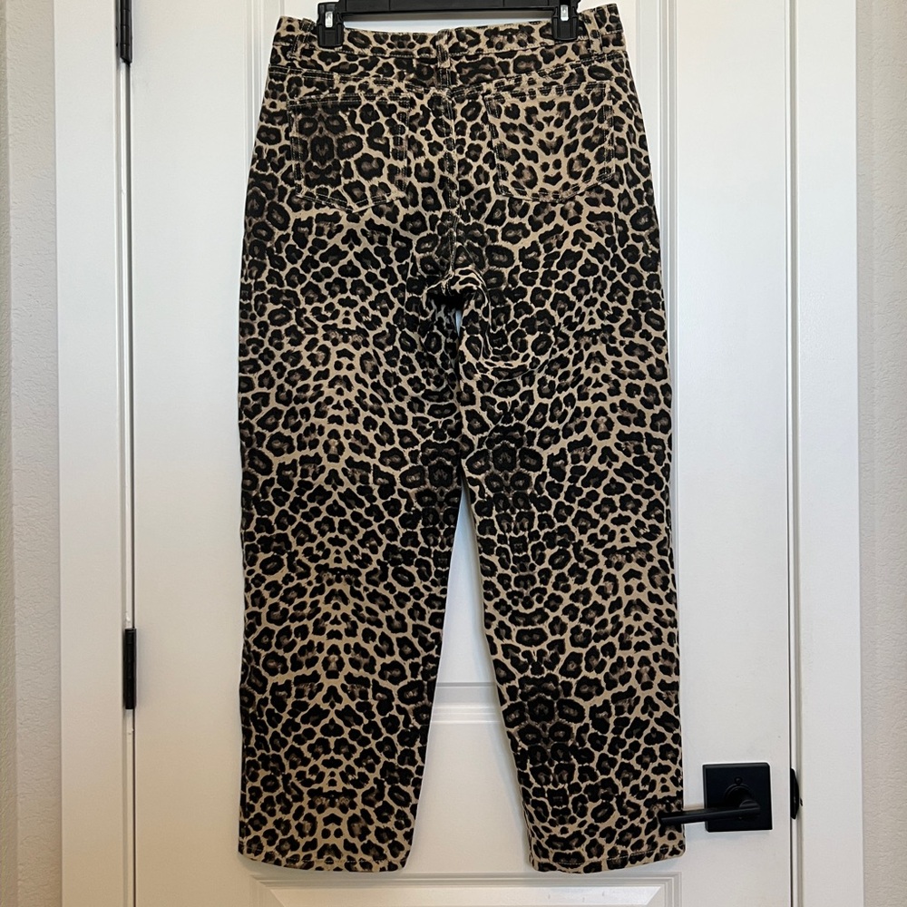 Leopard Print Boyfriend Jeans - Picture 2 of 4